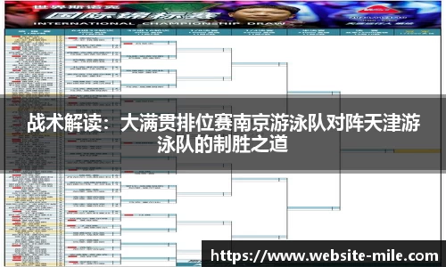 战术解读：大满贯排位赛南京游泳队对阵天津游泳队的制胜之道
